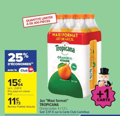 Jus "Maxi format" TROPICANA