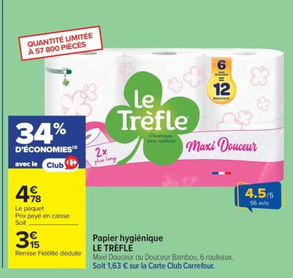 Papier Hygiénique "Le Trèfle"