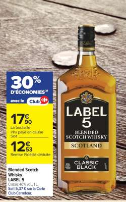 BLENDED SCOTCH WHISKY LABEL 5