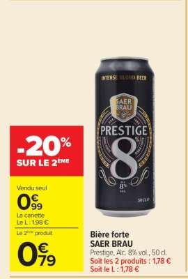 Bière forte SAER BRAU