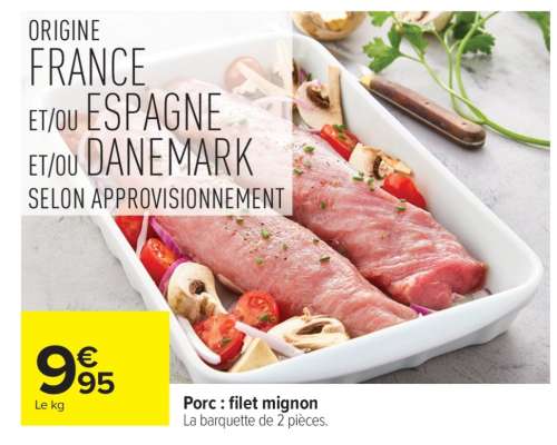 Porc : Filet Mignon