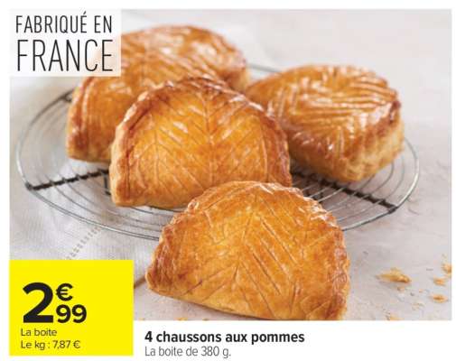 4 Chaussons aux Pommes