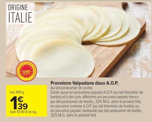 Provolone Valpadana doux A.O.P.
