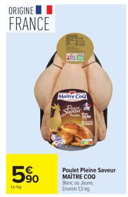 POULET PLEINE SAVEUR MAITRE COQ