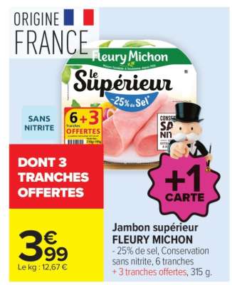 Jambon supérieur FLEURY MICHON