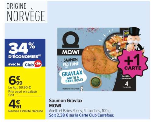 Saumon Gravlax MOWI