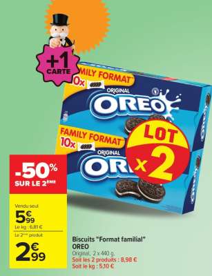 Biscuits «Format familial» OREO