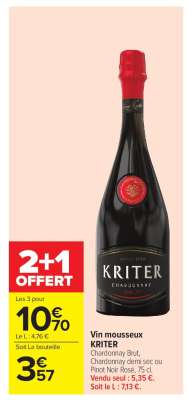 Vin Mousseux Kriter