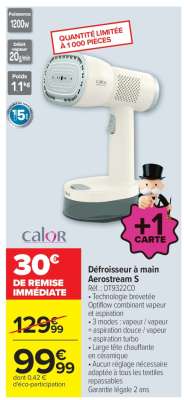 Défroisseur à main Aerostream S