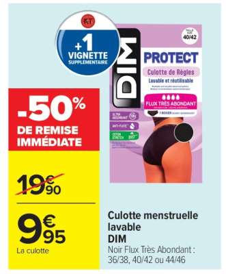 Culotte menstruelle lavable DIM