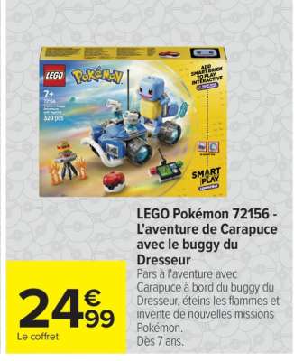 LEGO Pokémon 72156 - L'aventure de Carapuce avec le buggy du Dresseur