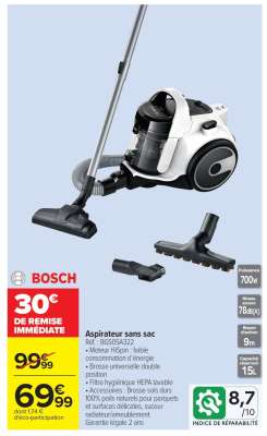 Aspirateur sans sac