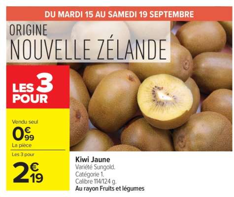 Kiwi jaune