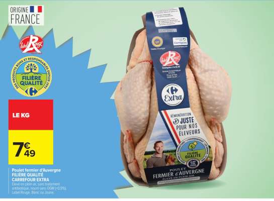 Poulet fermier d'Auvergne