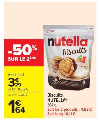 Biscuits Nutella