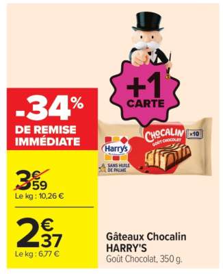 Gâteaux Chocalin "Harry's"