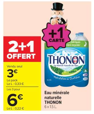 Eau Minérale Naturelle Thonon