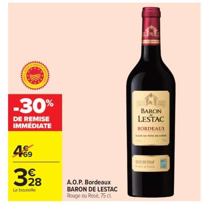 A.O.P. Bordeaux BARON DE LESTAC