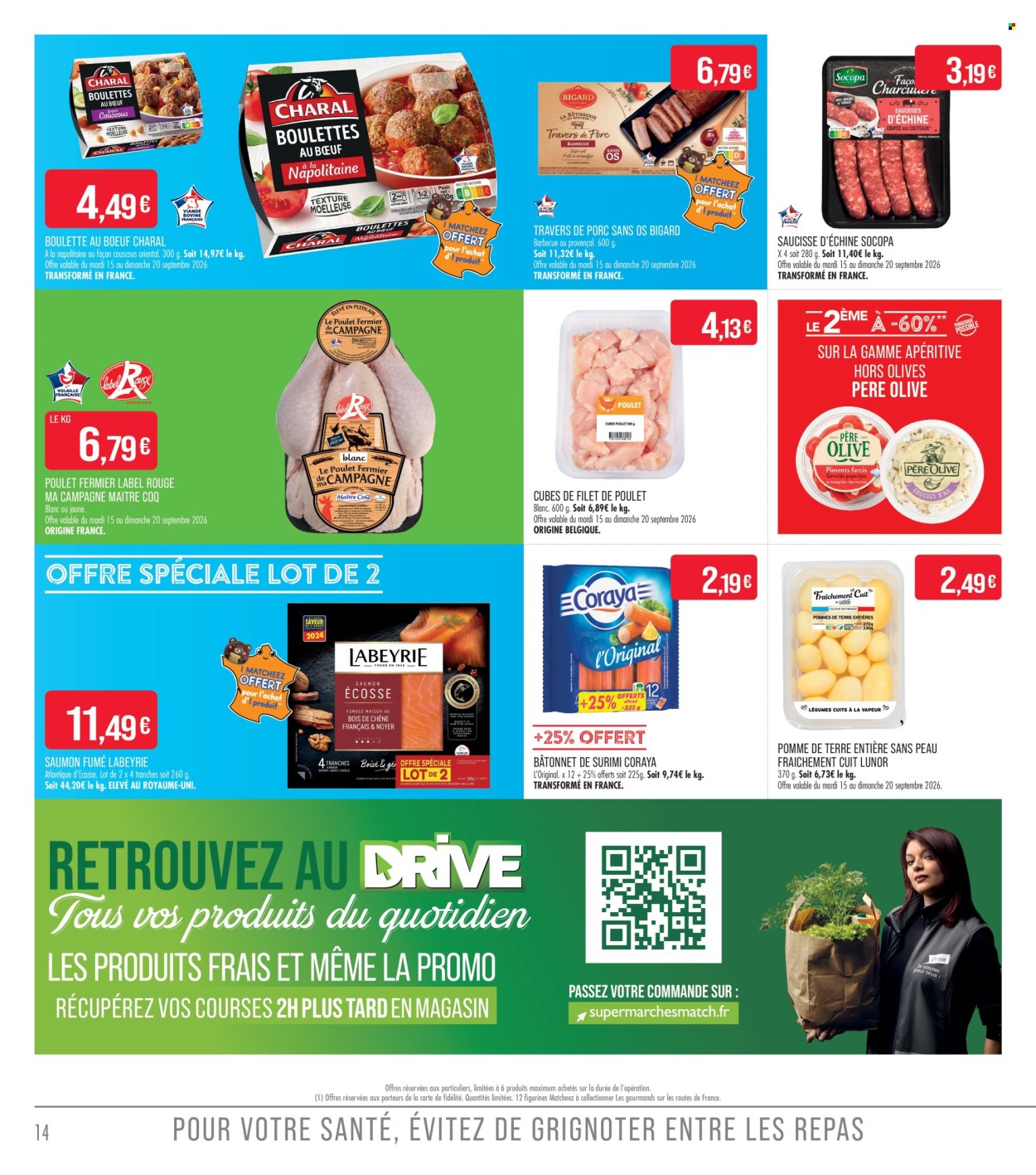 Catalogue Supermarché Match - 15/09/2026 - 27/09/2026. Page 14