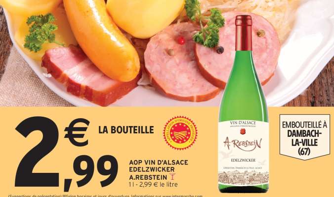 AOP VIN D'ALSACE EDELZWICKER A.REBSTEIN