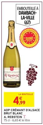 AOP CRÉMANT D'ALSACE BRUT BLANC