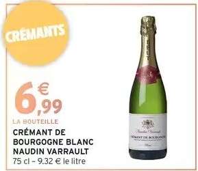 CRÉMANT DE BOURGOGNE BLANC NAUDIN VARRAULT