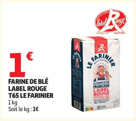FARINE DE BLÉ LABEL ROUGE T65 LE FARINIER