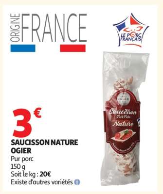 SAUCISSON NATURE OGIER