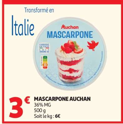 Mascarpone Auchan