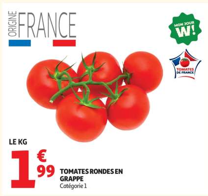 Tomates Rondes En Grappe