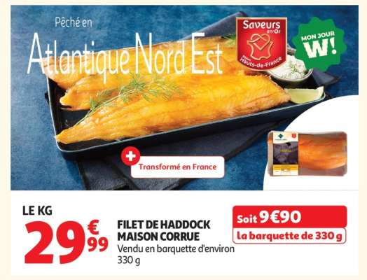 FILET DE HADDOCK MAISON CORRUE