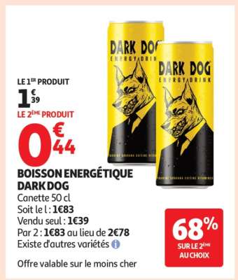 BOISSON ÉNERGÉTIQUE DARK DOG