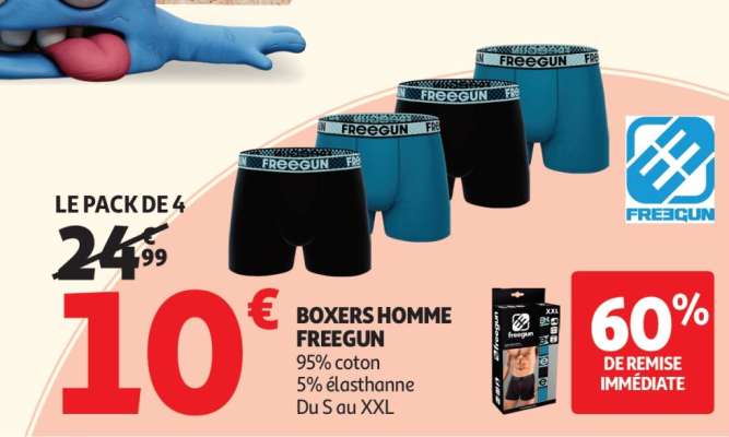 Boxers Homme Freegun