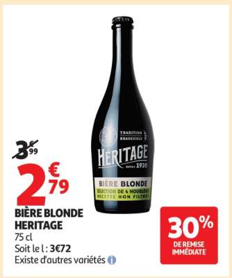 BIÈRE BLONDE HERITAGE