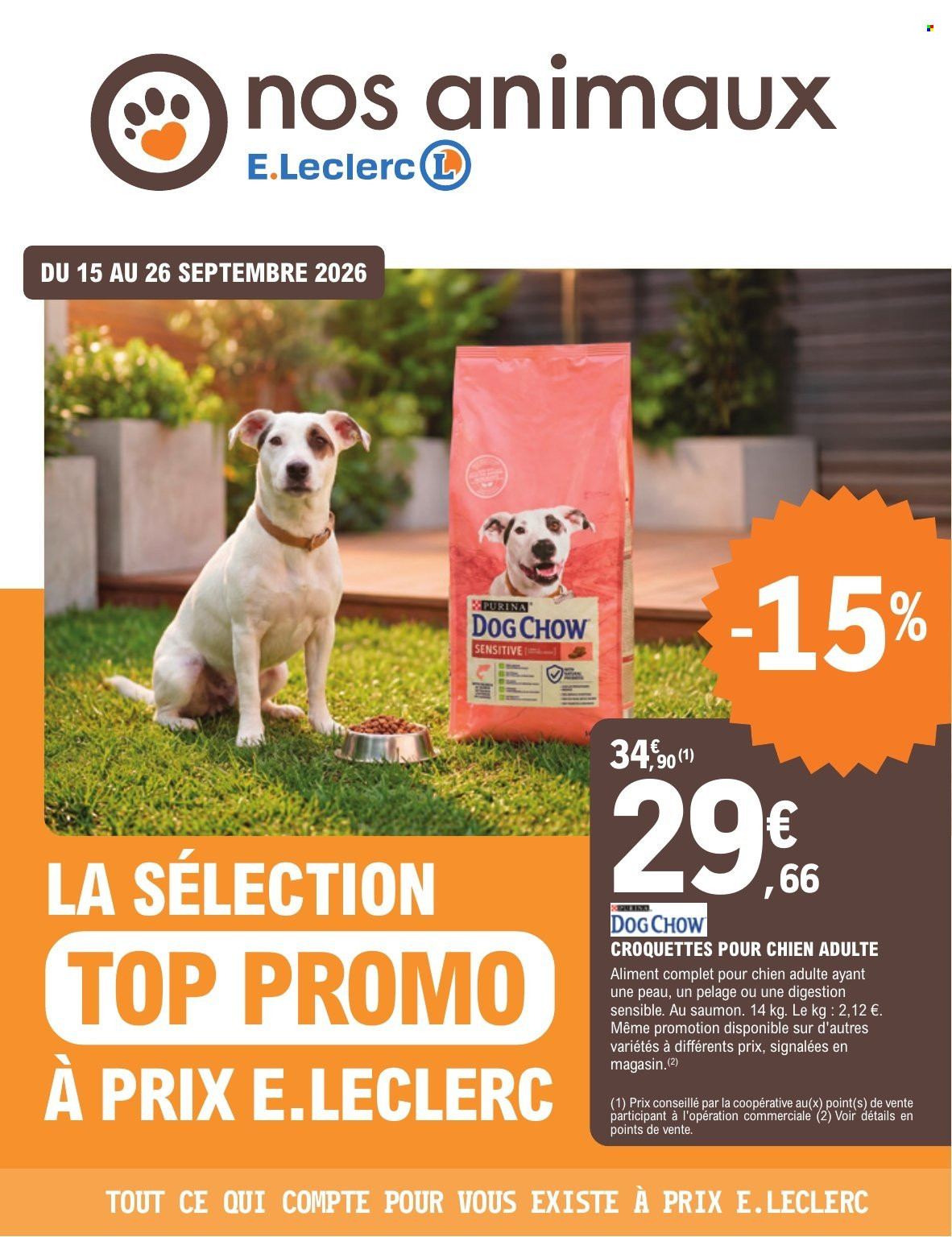 Catalogue E.Leclerc - 15/09/2026 - 26/09/2026. Page 1