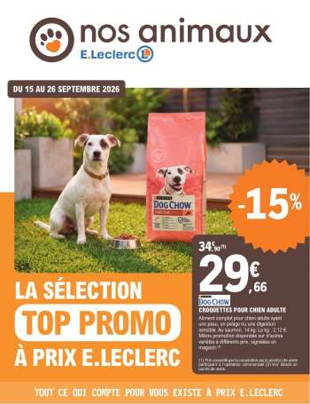 Catalogue E.Leclerc - 15/09/2026 - 26/09/2026.