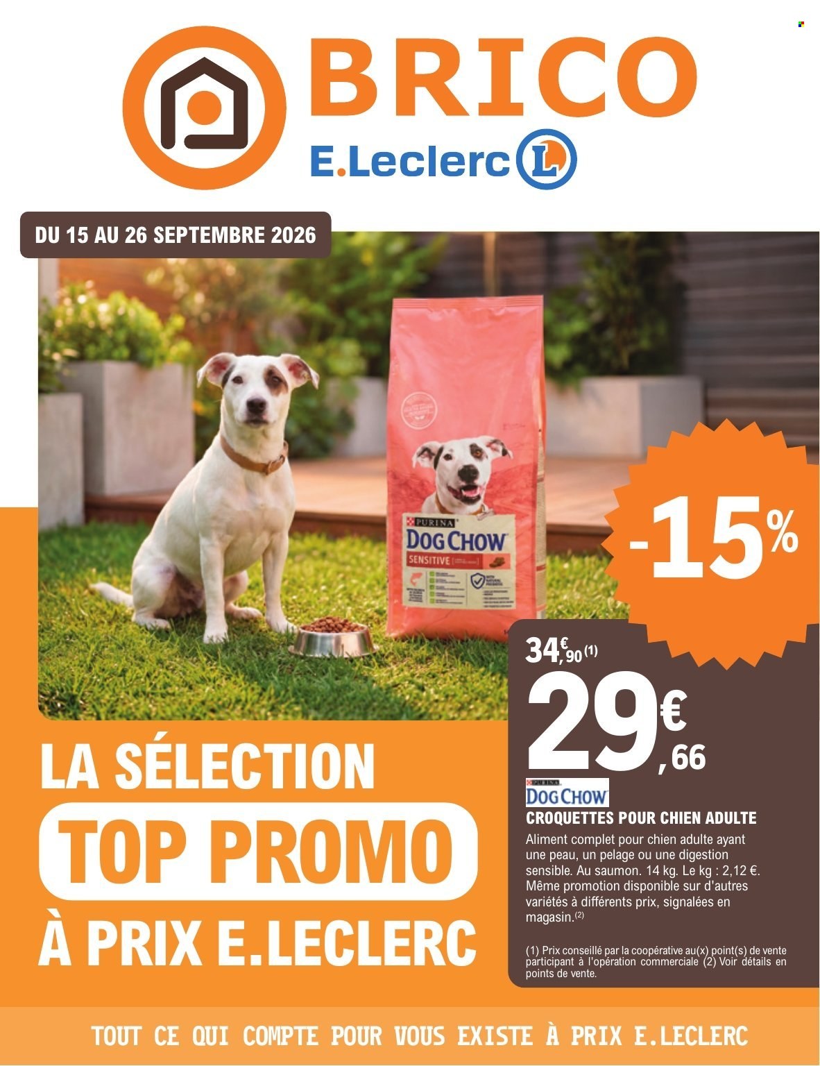 Catalogue E.Leclerc - 15/09/2026 - 26/09/2026. Page 1