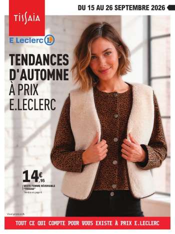 Catalogue E.Leclerc - 15/09/2026 - 26/09/2026.