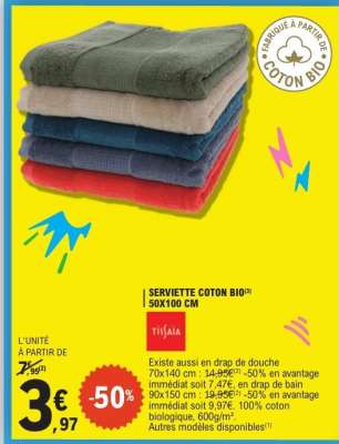 Serviette Coton Bio