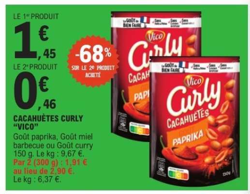 Cacahuètes Curly "Vico"
