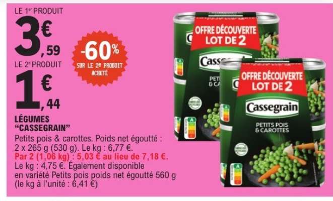 LÉGUMES "CASSEGRAIN"