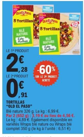 TORTILLAS “OLD EL PASO”