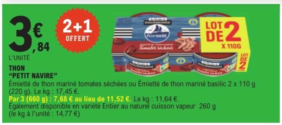 THON 'PETIT NAVIRE'