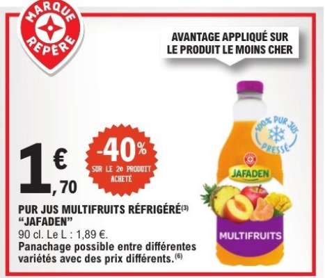 PUR JUS MULTIFRUITS RÉFRIGÉRÉ "JAFADEN"