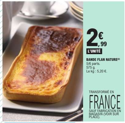 BANDE FLAN NATURE