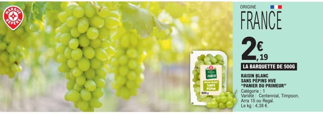RAISIN BLANC SANS PÉPINS