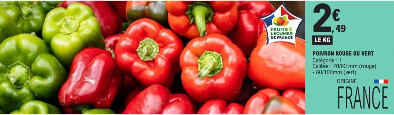 Poivron rouge ou vert