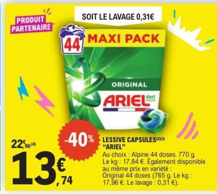 Lessive Capsules Ariel
