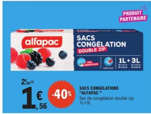 SACS CONGELATIONS “ALFAPAC”