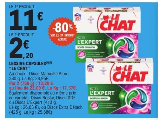 LESSIVE CAPSULES "LE CHAT"
